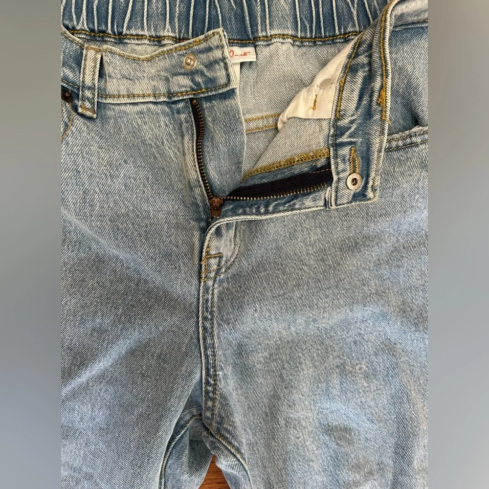 Cat & Jack Girls Light Blue Distressed Jeans Size 16 from Target Straight Leg